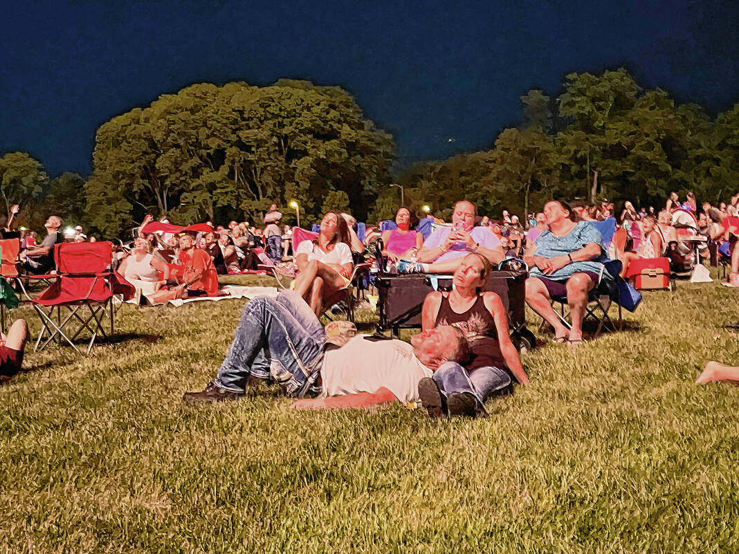 Fireworks illuminate the sky, marking a community in full celebration mode at the Greenwood Freedom Festival.