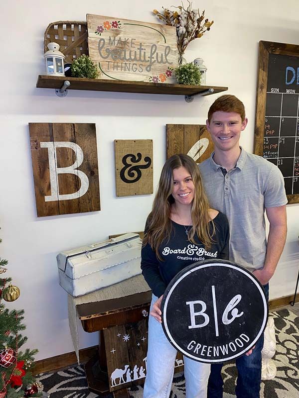 Welcome to Board & Brush in Greenwood, Indiana: Where creativity meets community.